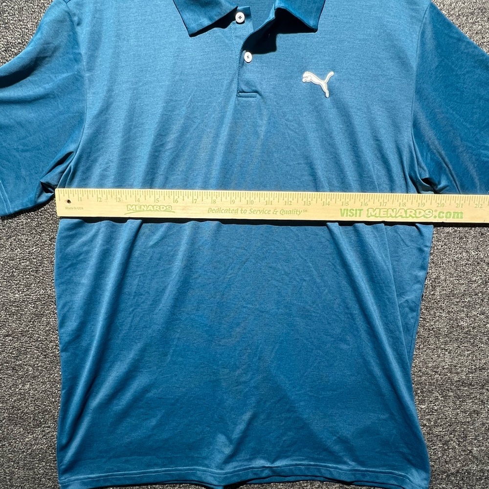 Puma Men's Blue Polo Shirt - Picture 3 of 7